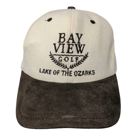 Nissin Men's Bay View Golf Snapback Hat Tan Brown OSFM Distressed - Picture 1 of 13